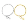 Ball Pendant Link Bracelet