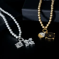 Ball Pendant Link Necklace