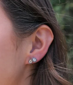 Eye drop earrings