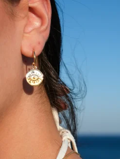 Guiding Moonlight Two Tone Earrings