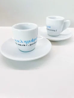 Kalimera Greek coffee cup