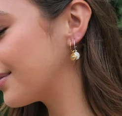 My tiny eye earrings