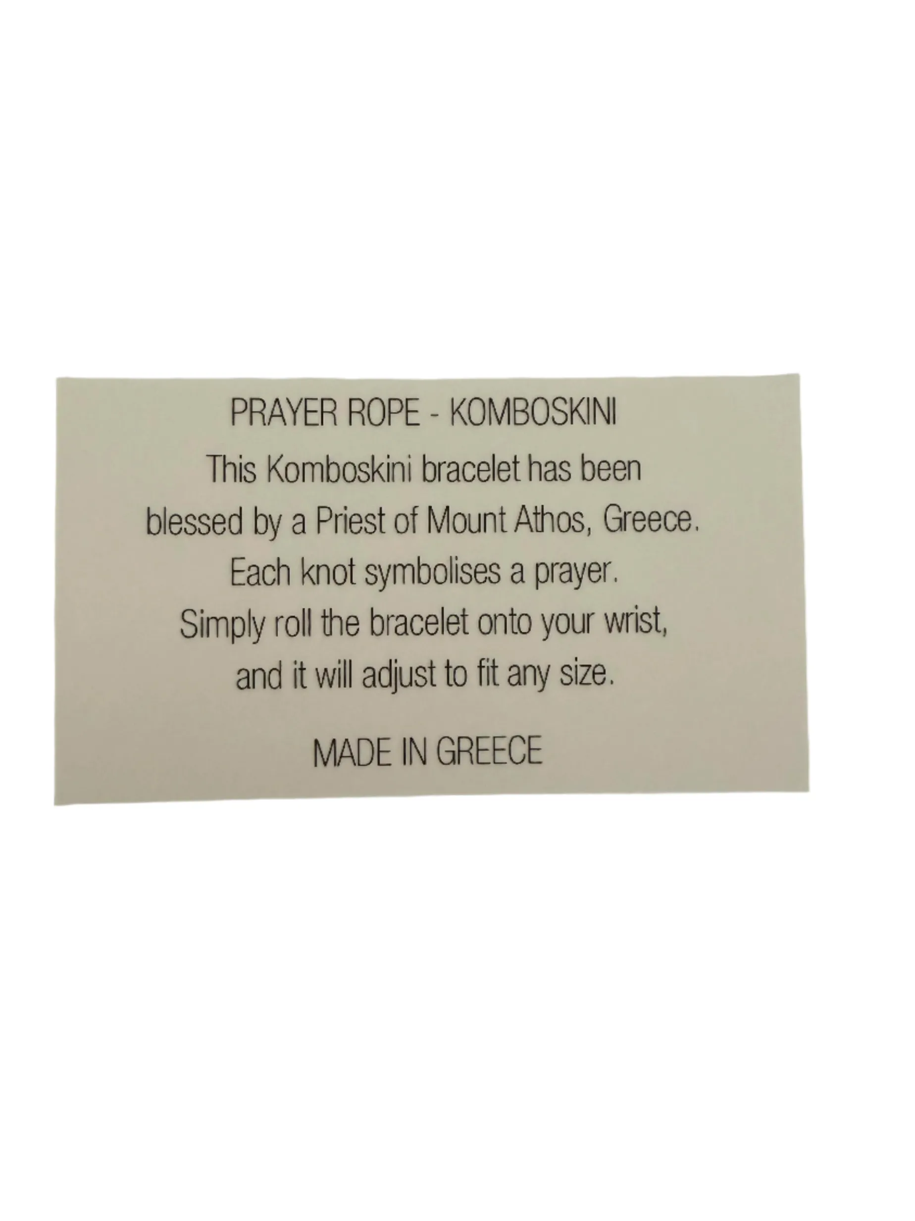 Prayer rope men's Komboskini bracelet